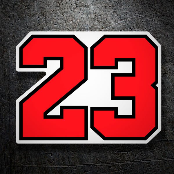 Adesivi per Auto e Moto: Maglia Michael Jordan 23