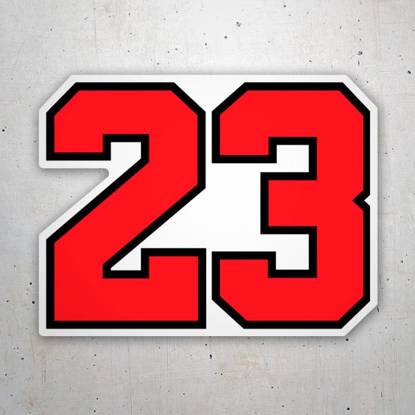 Adesivi per Auto e Moto: Maglia Michael Jordan 23