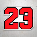 Adesivi per Auto e Moto: Maglia Michael Jordan 23 3