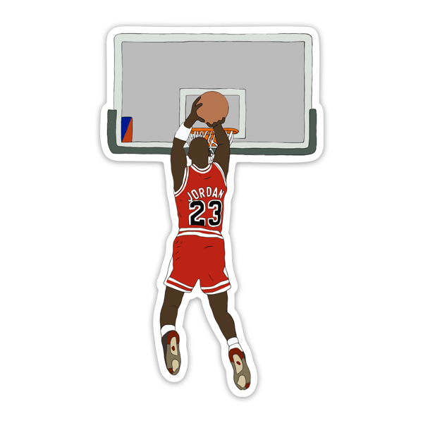Adesivi per Auto e Moto: Disegno di Michael Jordan
