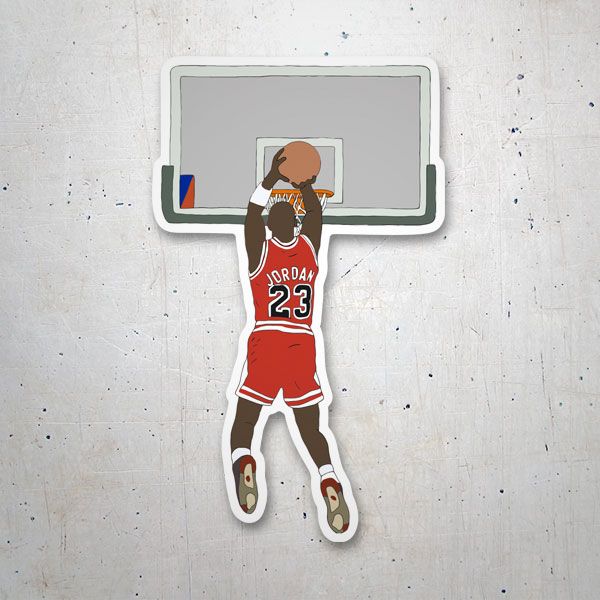 Adesivi per Auto e Moto: Disegno di Michael Jordan