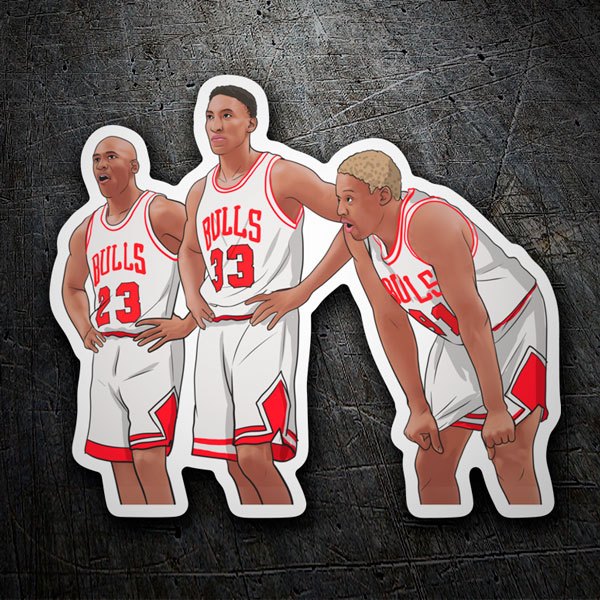 Adesivi per Auto e Moto: Chicago Bulls All-Stars