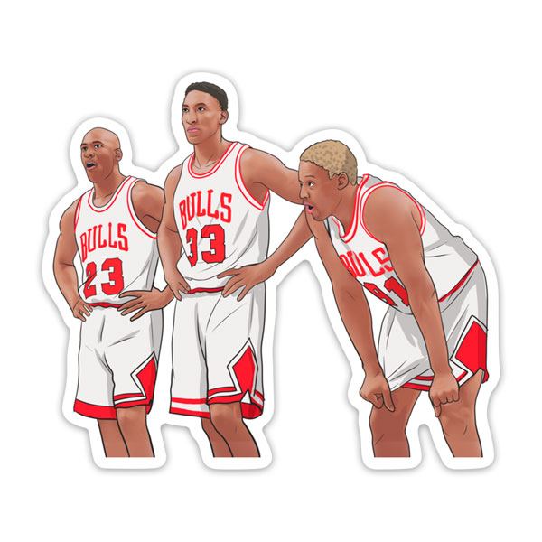 Adesivi per Auto e Moto: Chicago Bulls All-Stars