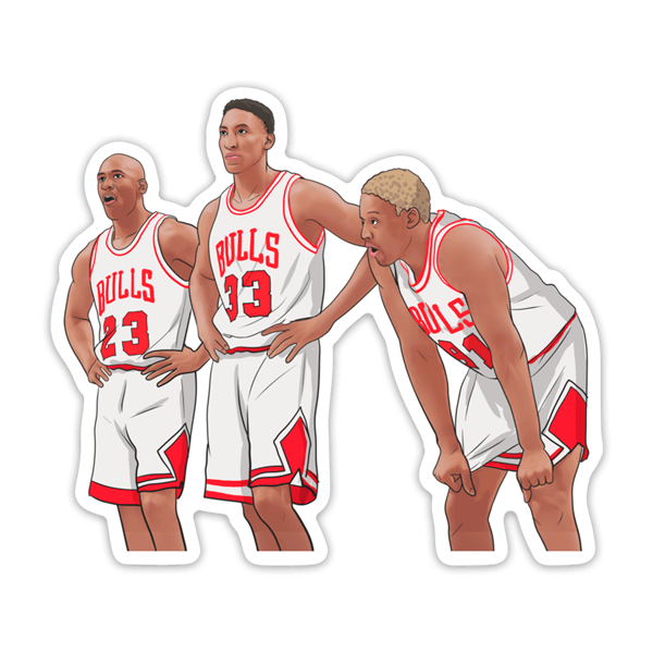 Adesivi per Auto e Moto: Chicago Bulls All-Stars