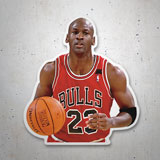 Adesivi per Auto e Moto: Michael Jordan Chicago Bulls 23 3