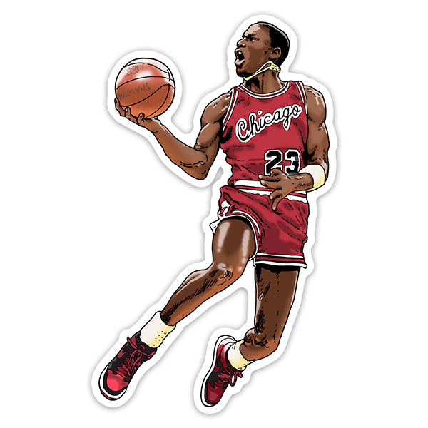 Adesivi per Auto e Moto: Michael Jordan Disegno II