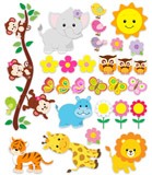 Adesivi per Bambini: Kit animali della giungla 5