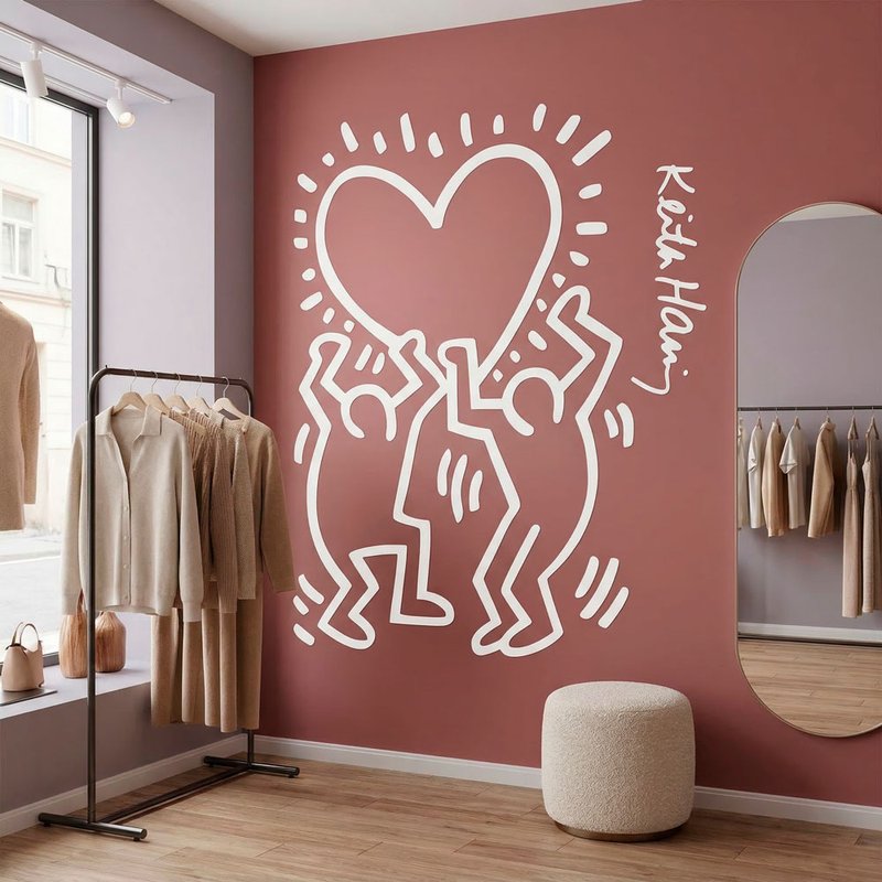 Keith Haring - Figure con cuore 0