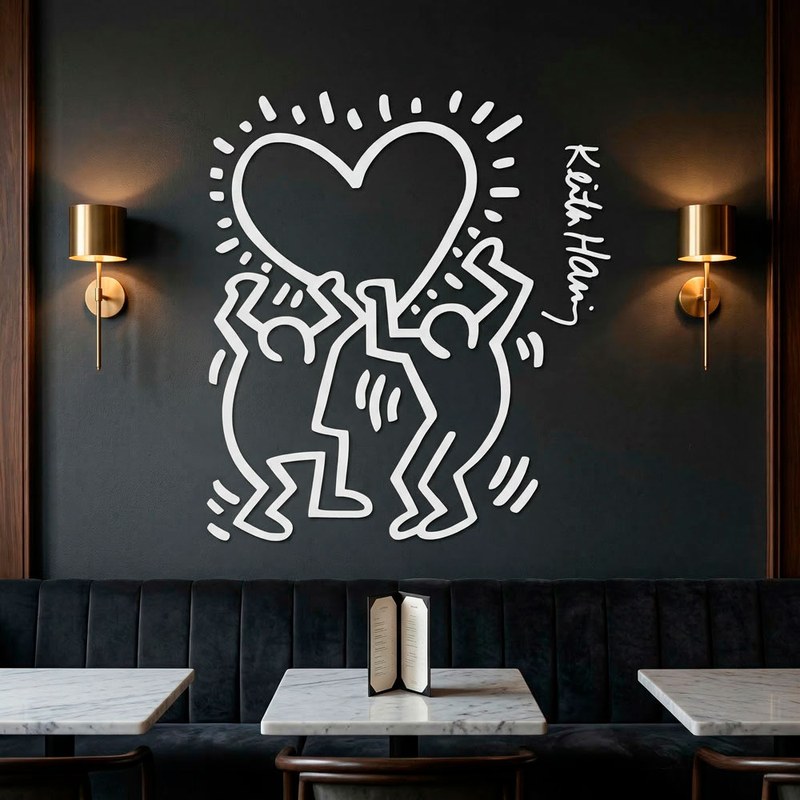 Keith Haring - Figure con cuore 11