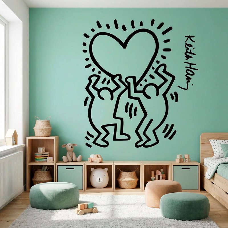 Keith Haring - Figure con cuore 13