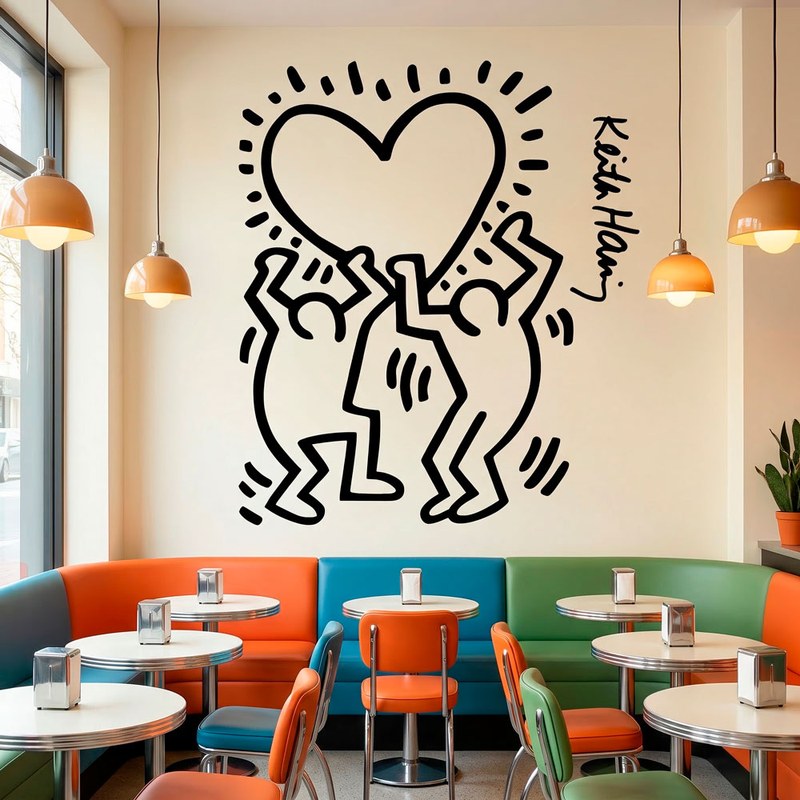 Keith Haring - Figure con cuore 15