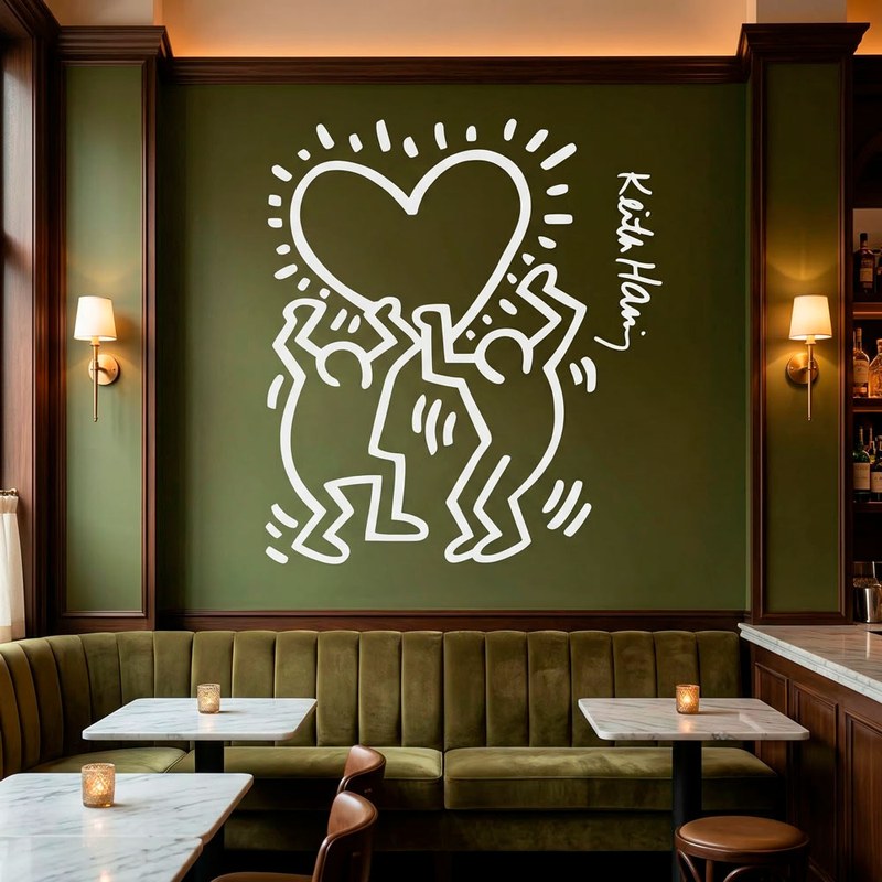 Keith Haring - Figure con cuore 3