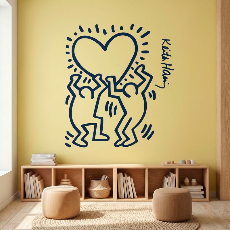 Keith Haring - Figure con cuore 4