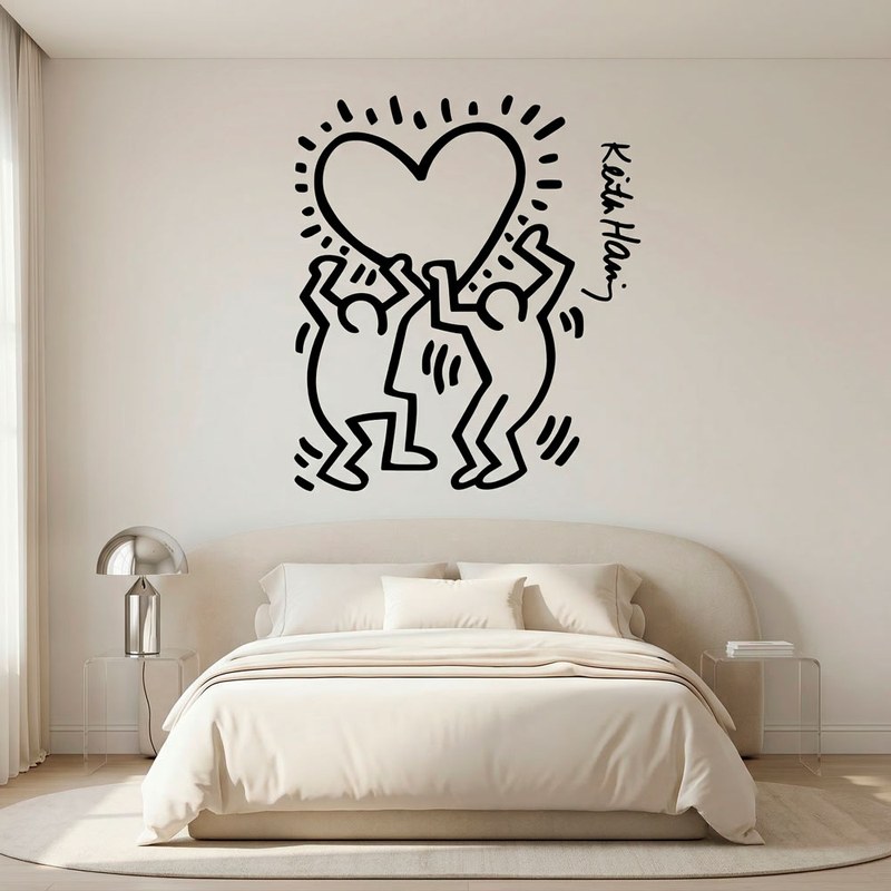 Keith Haring - Figure con cuore 6