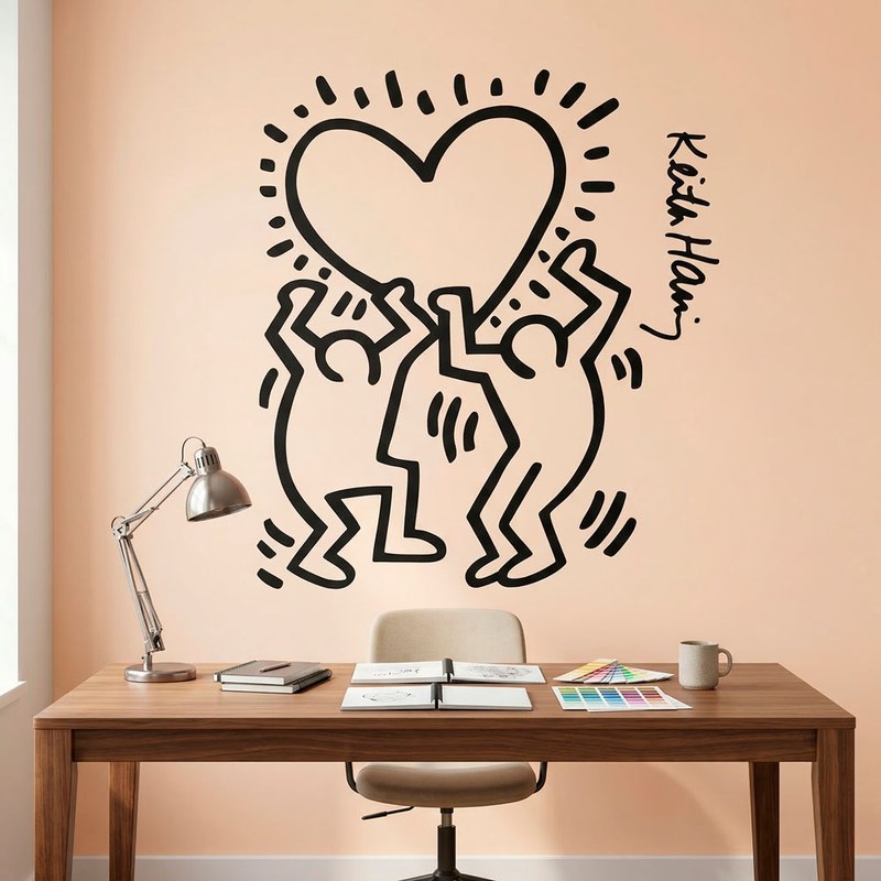 Keith Haring - Figure con cuore 7