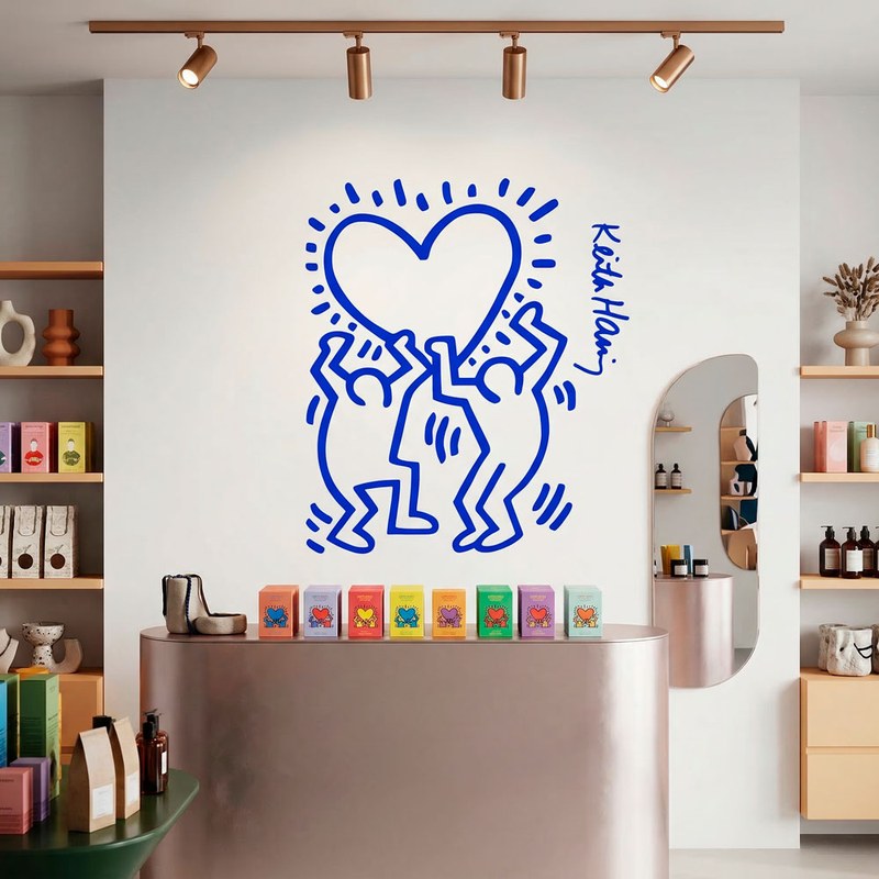 Keith Haring - Figure con cuore 8