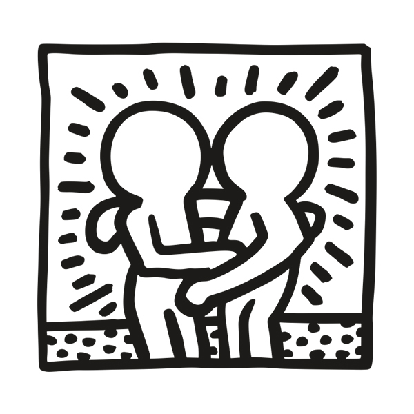 Adesivi Murali: Hugging