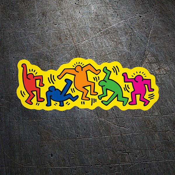Adesivi per Auto e Moto: Danza di Keith Haring