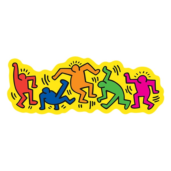 Adesivi per Auto e Moto: Danza di Keith Haring