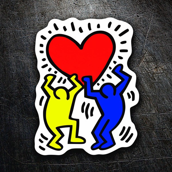 Adesivi Murali: Amici Keith Haring 