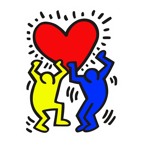 Adesivi Murali: Amici Keith Haring 