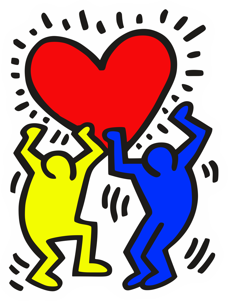 Adesivi Murali: Amici Keith Haring 