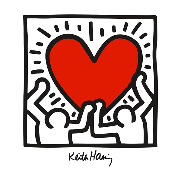 Adesivi per Auto e Moto: Love Keith Haring