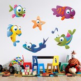 Adesivi per Bambini: Kit acquario con pesci colorati 3