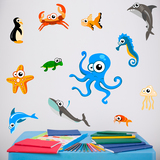 Adesivi per Bambini: Kit Acquario di polpi 3