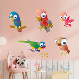 Adesivi per Bambini: Kit di pappagalli esotici 3