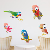 Adesivi per Bambini: Kit di pappagalli esotici 5