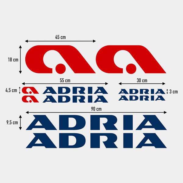 Adesivi per camper: Kit adesivi Adria