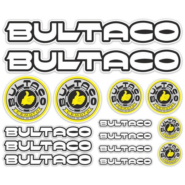 Adesivi per Auto e Moto: Set Bultaco 15X