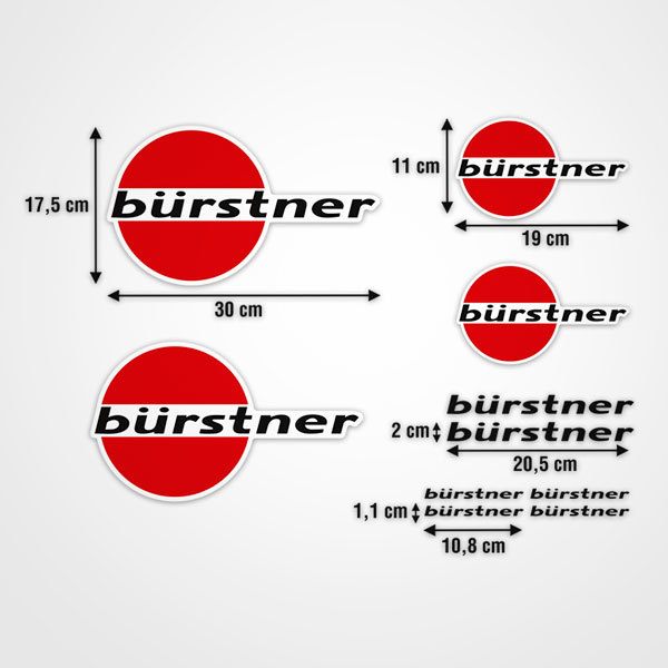 Adesivi per camper: Set di adesivi B&uuml;rstner