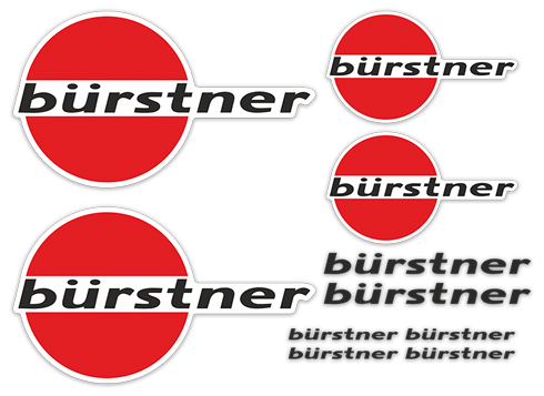 Adesivi per camper: Set di adesivi B&uuml;rstner