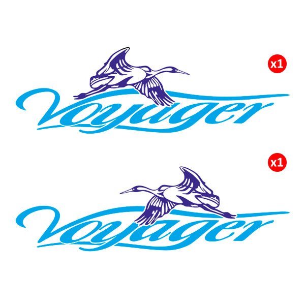 Adesivi per camper: Voyager Duck