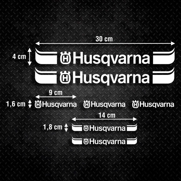 Adesivi per Auto e Moto: Kit Husqvarna 1 0