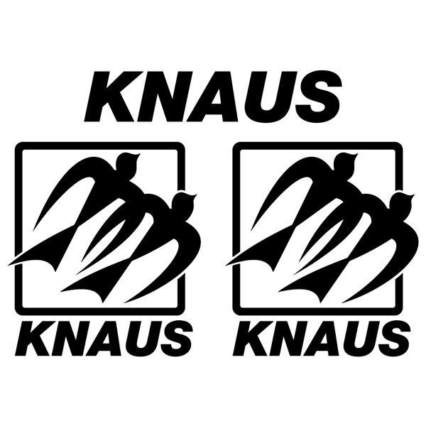 Adesivi per camper: Kit Knaus Logo