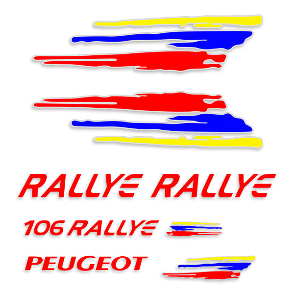 Adesivi per Auto e Moto: Peugeot 106 Rallye Kit