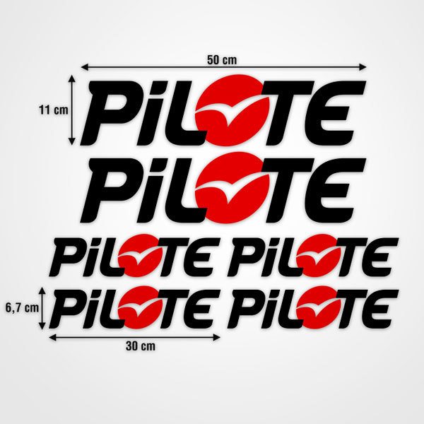 Adesivi per camper: Set di adesivi Pilote