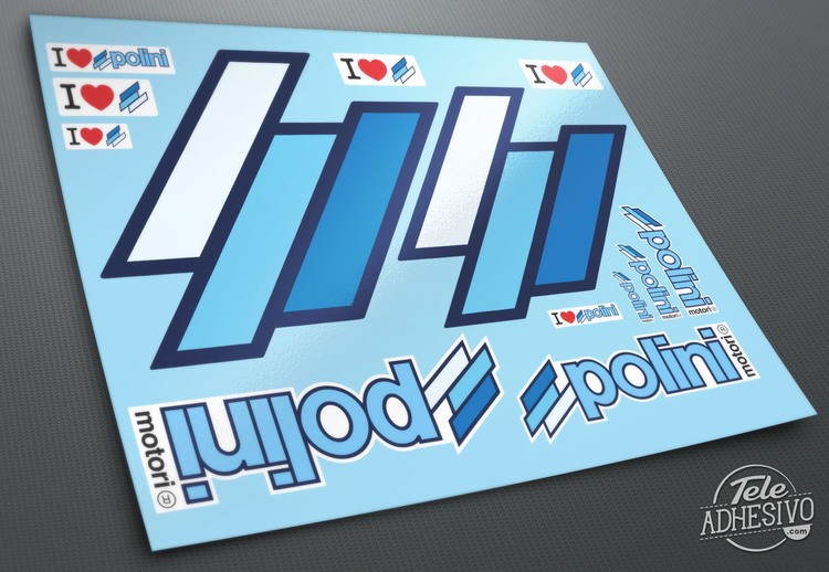 Adesivi per Auto e Moto: Kit Polini Racing