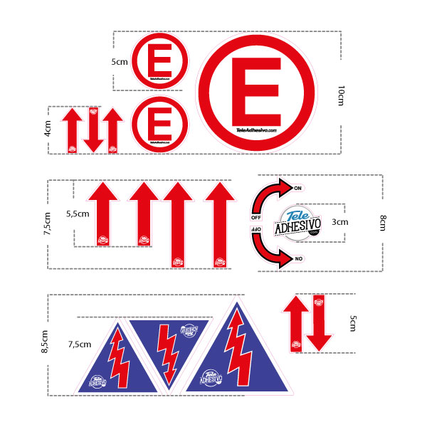 Adesivi per Auto e Moto: Set di adesivi di sicurezza per il rally 