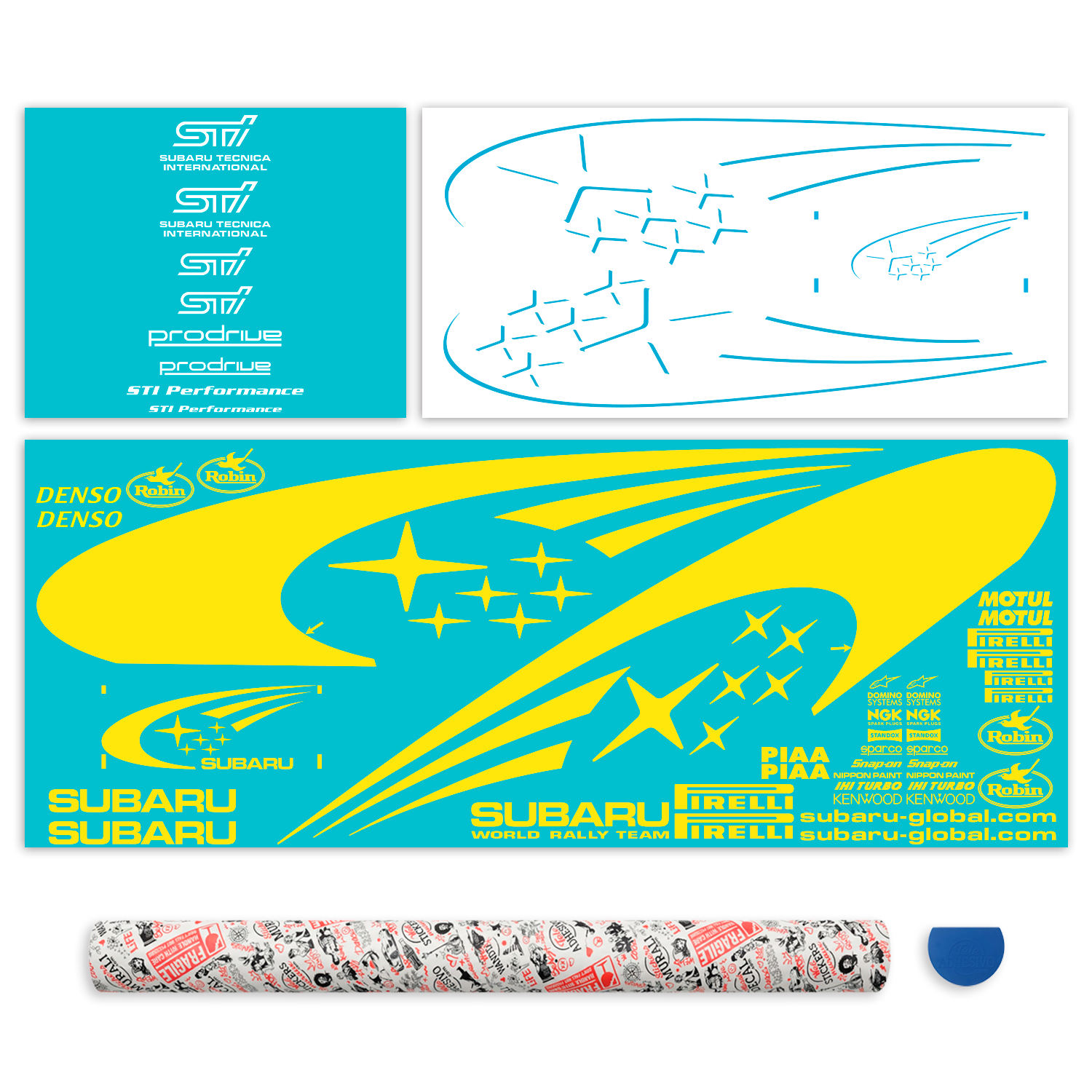 Adesivi per Auto e Moto: Subaru Impreza WRC