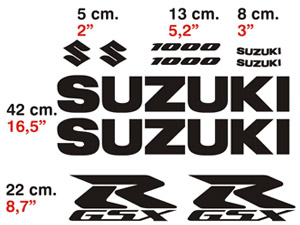 Adesivi per Auto e Moto: GSXR 1000 2004