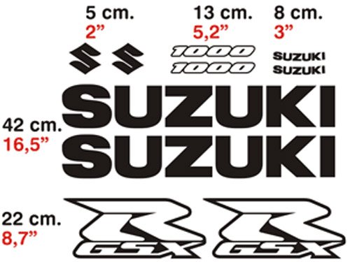 Set adesivi Suzuki GSX-R 1000 2/2