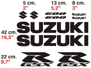Adesivi per Auto e Moto: GSXR 600 2004