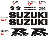 Adesivi per Auto e Moto: Kit Suzuki GSXR 600 2