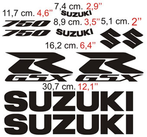 Adesivi per Auto e Moto: di Suzuki GSXR 750 2006