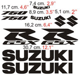 Adesivi per Auto e Moto: GSXR 750 2006 2