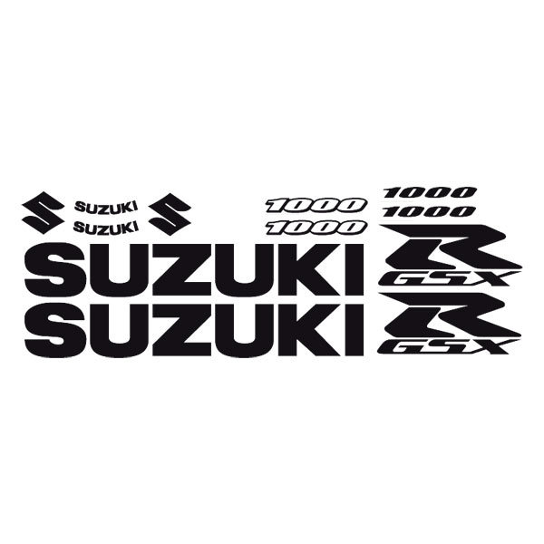 Adesivi per Auto e Moto: GSXR 1000 Contorno 2006 con Logotipi Sportivi